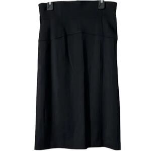 Roberto Cavalli Black Wool Knee-Length Skirt, M/IT42